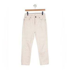 THE GREAT. High Rise Cream Jeans